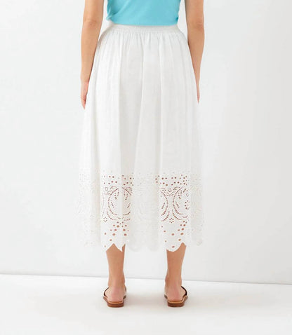 Karen Kane - Cut-out Embroidery Midi Skirt - Petite