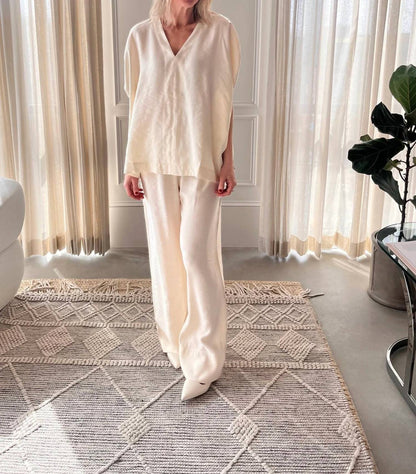 House Of Dagmar - Rouched V-neck Top