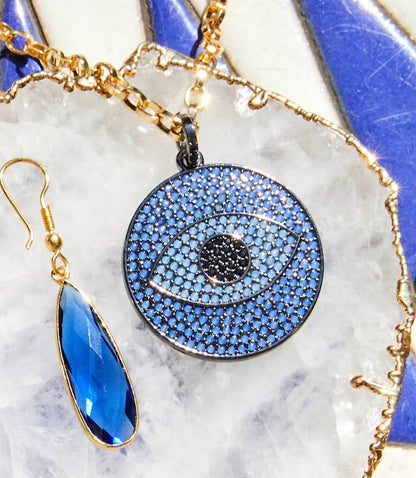 Marlyn Schiff - Women's Pavé Crystal Pendant Necklace