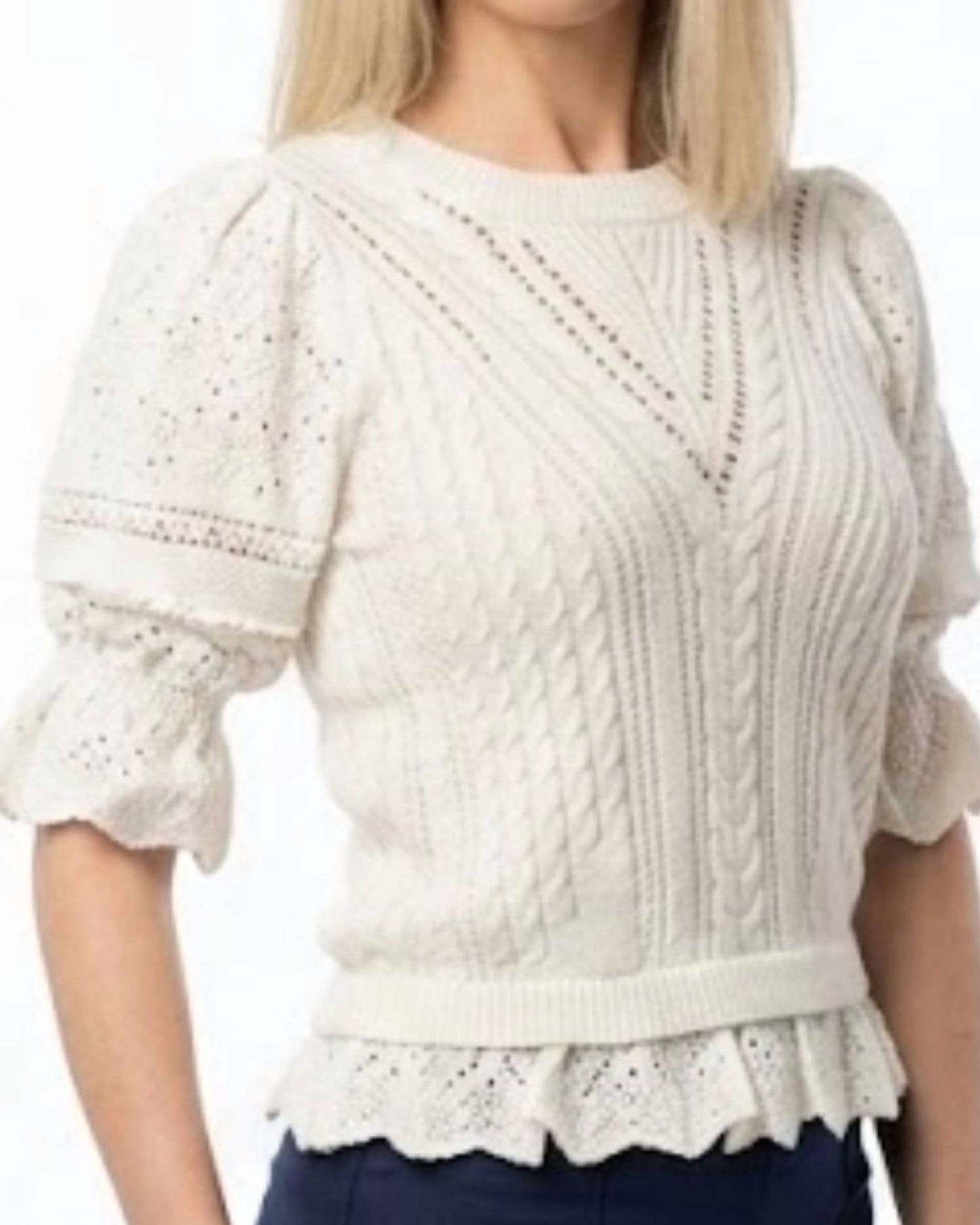 Dear John Denim - Sabine Lace Crochet Sweater