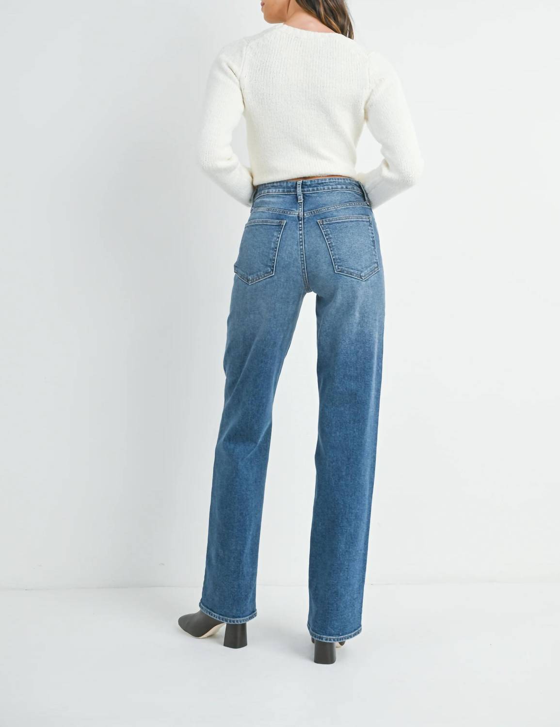 Just Black Denim - Longer Length Straight Jean