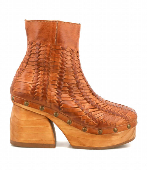 Bedstu - Women's Ellasphin Leather Chunky Platform Heel Boot