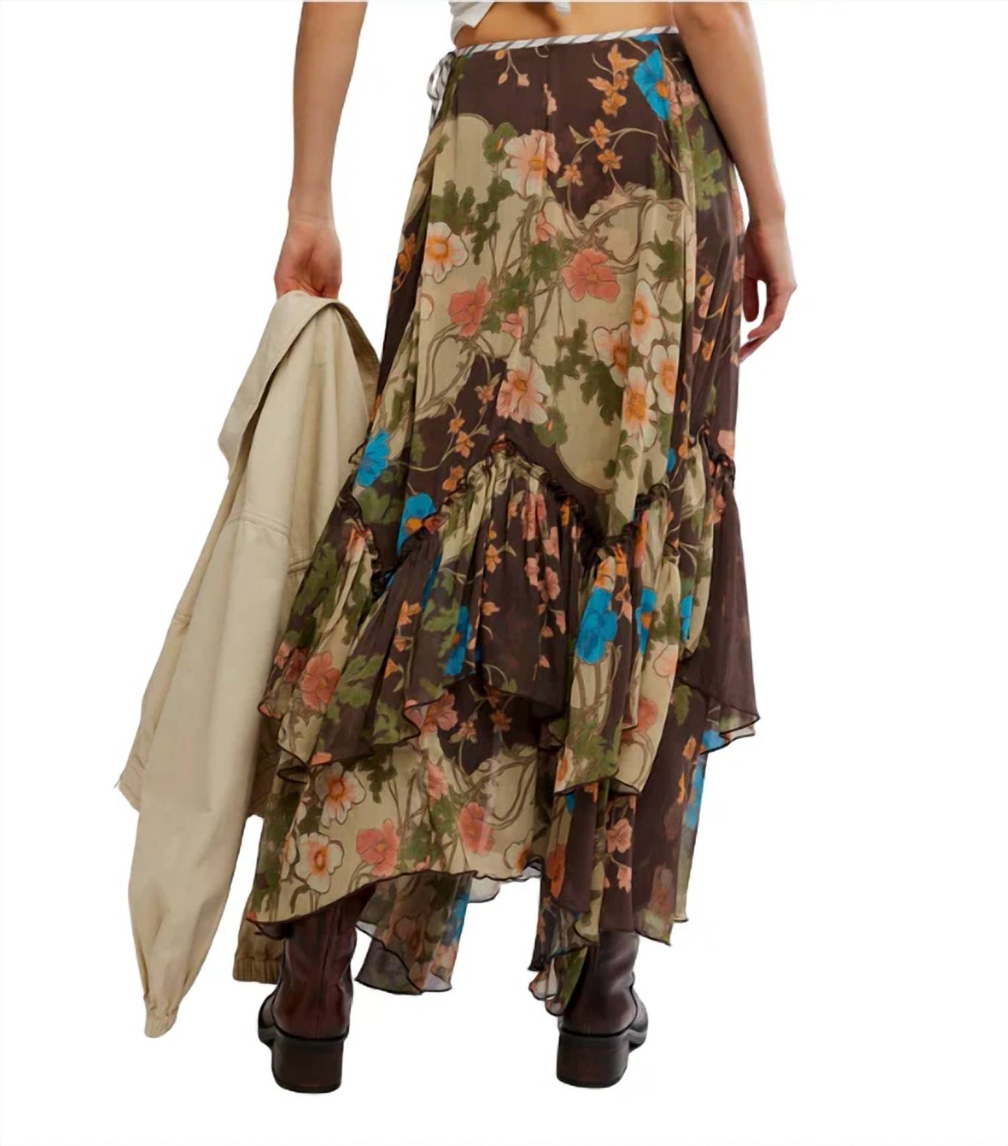 Free People - Palermo Villa Chiffon Maxi Skirt