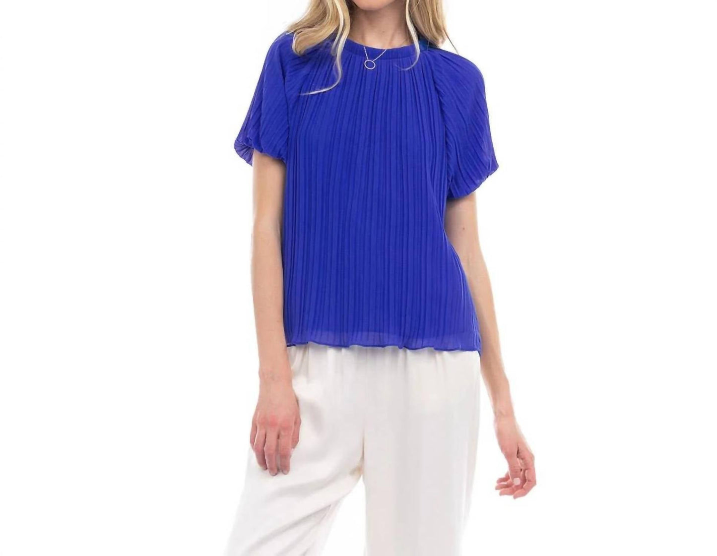 Naked Zebra - Bubble Sleeve Blouse