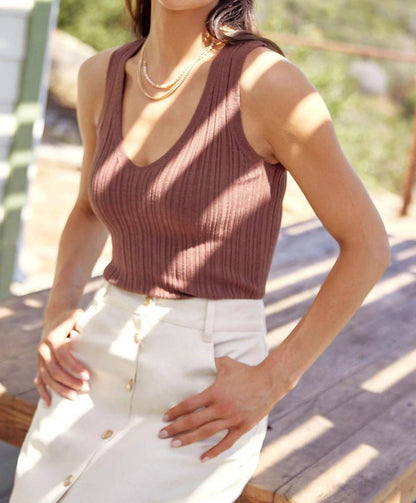 Greylin - Rib Knit Top