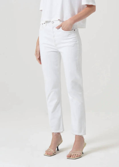 Agolde - Riley High Rise Straight Cropped Jeans