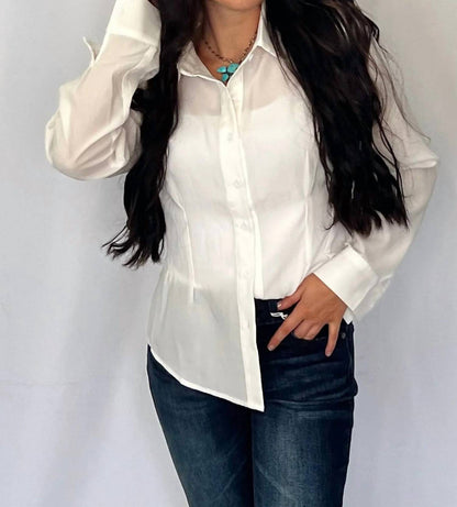 Lucky & Blessed - Long Sleeve Western Button-down Shirt