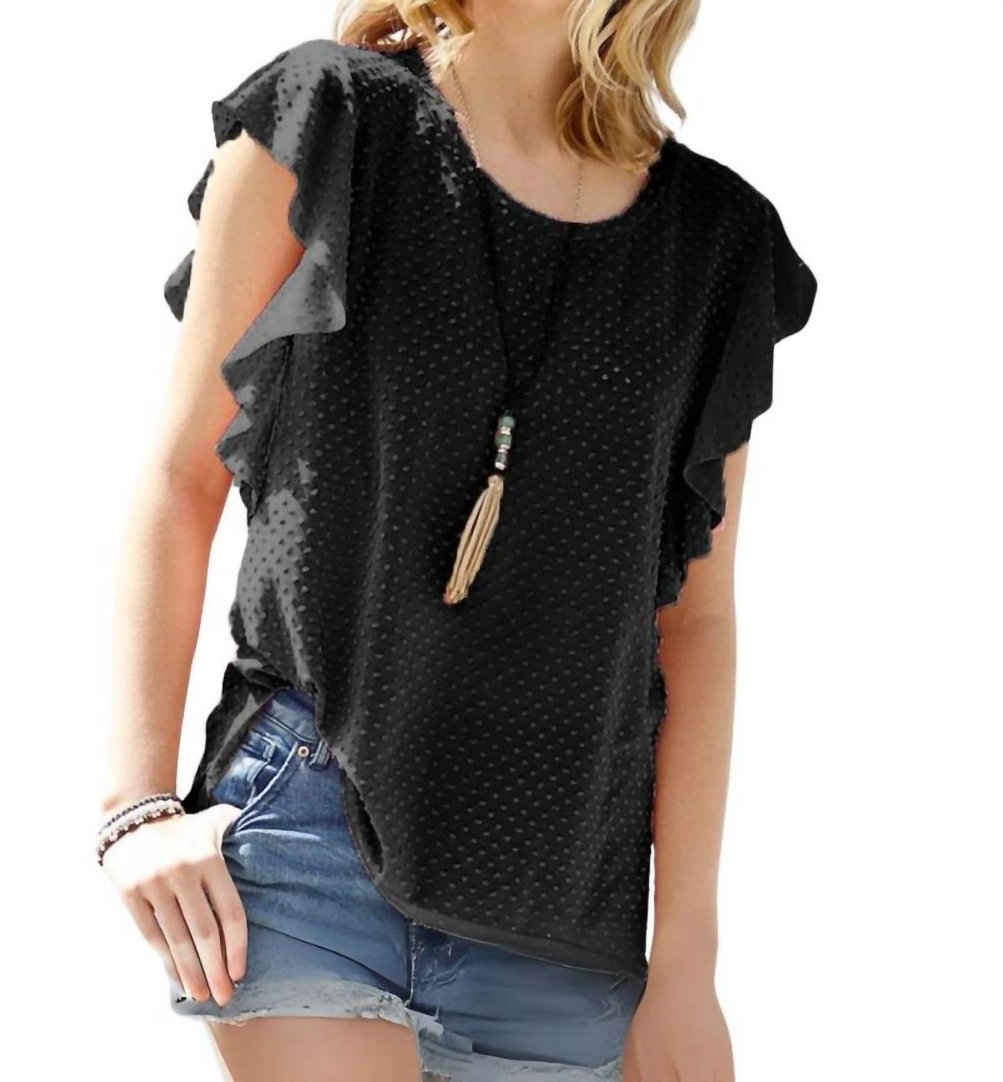 My Story - Ruffle Sleeves Top