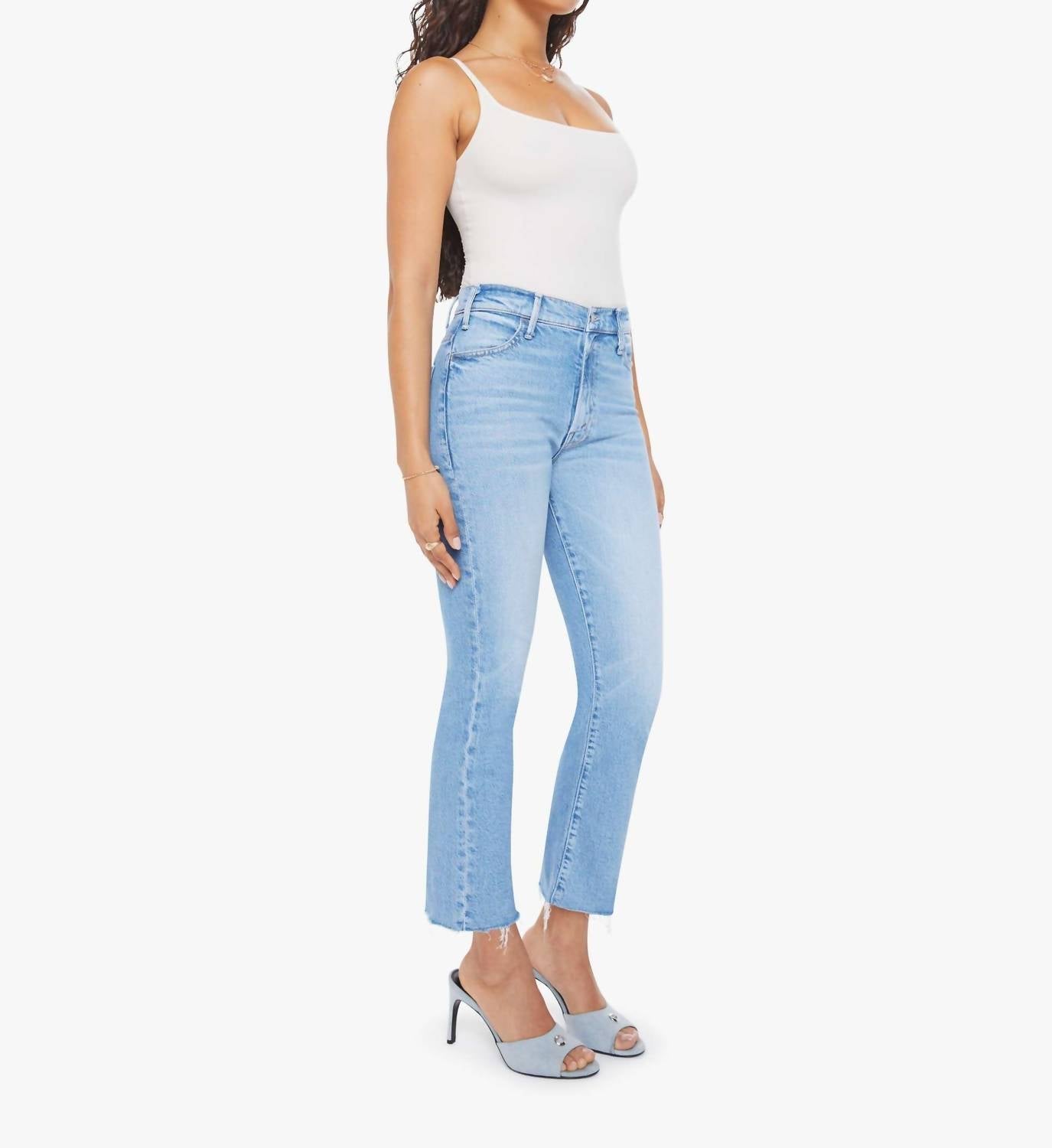 Mother - Lil Hustler Ankle Fray Jeans - Petite