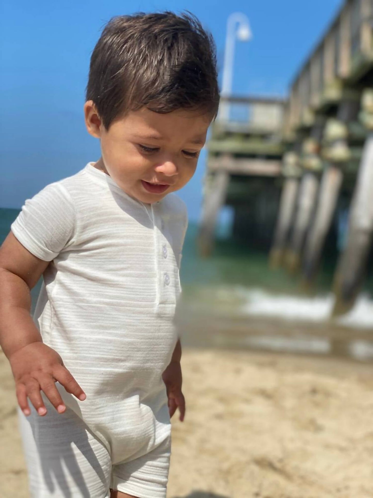 Me & Henry - Boy's Camborne Henley Romper