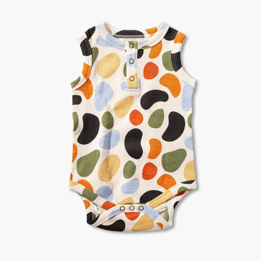 Kid's Pebbles Waffle Tank Bodysuit