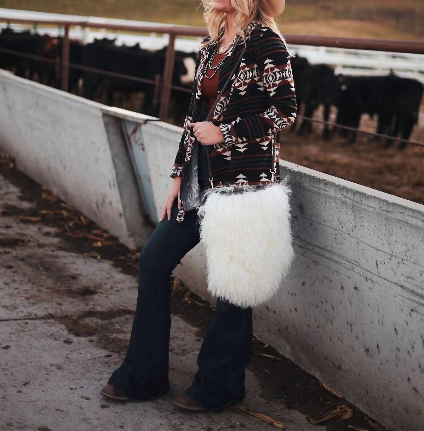 Bombom - Calgary Western Open Front Cardigan