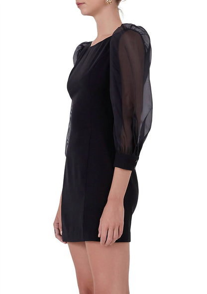 Endless Rose - Organza Blouson Mini Dress