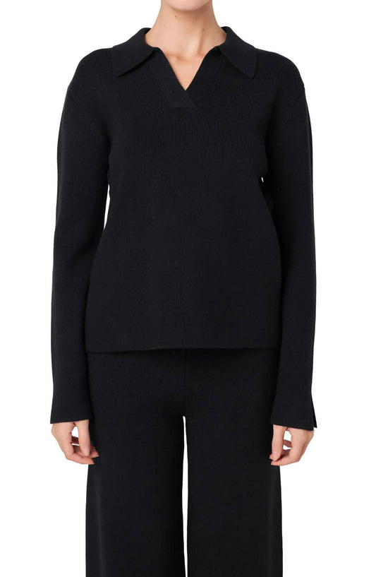 English Factory - Polo Collar Sweater
