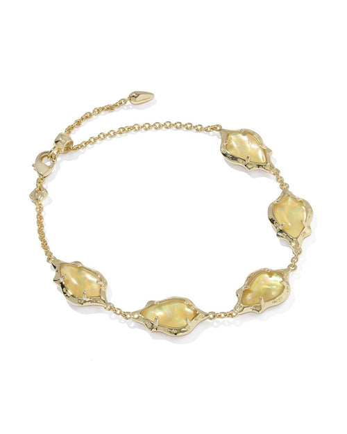 Kendra Scott - Women's Adriana Scallop Frame Delicate Chain Bracelet