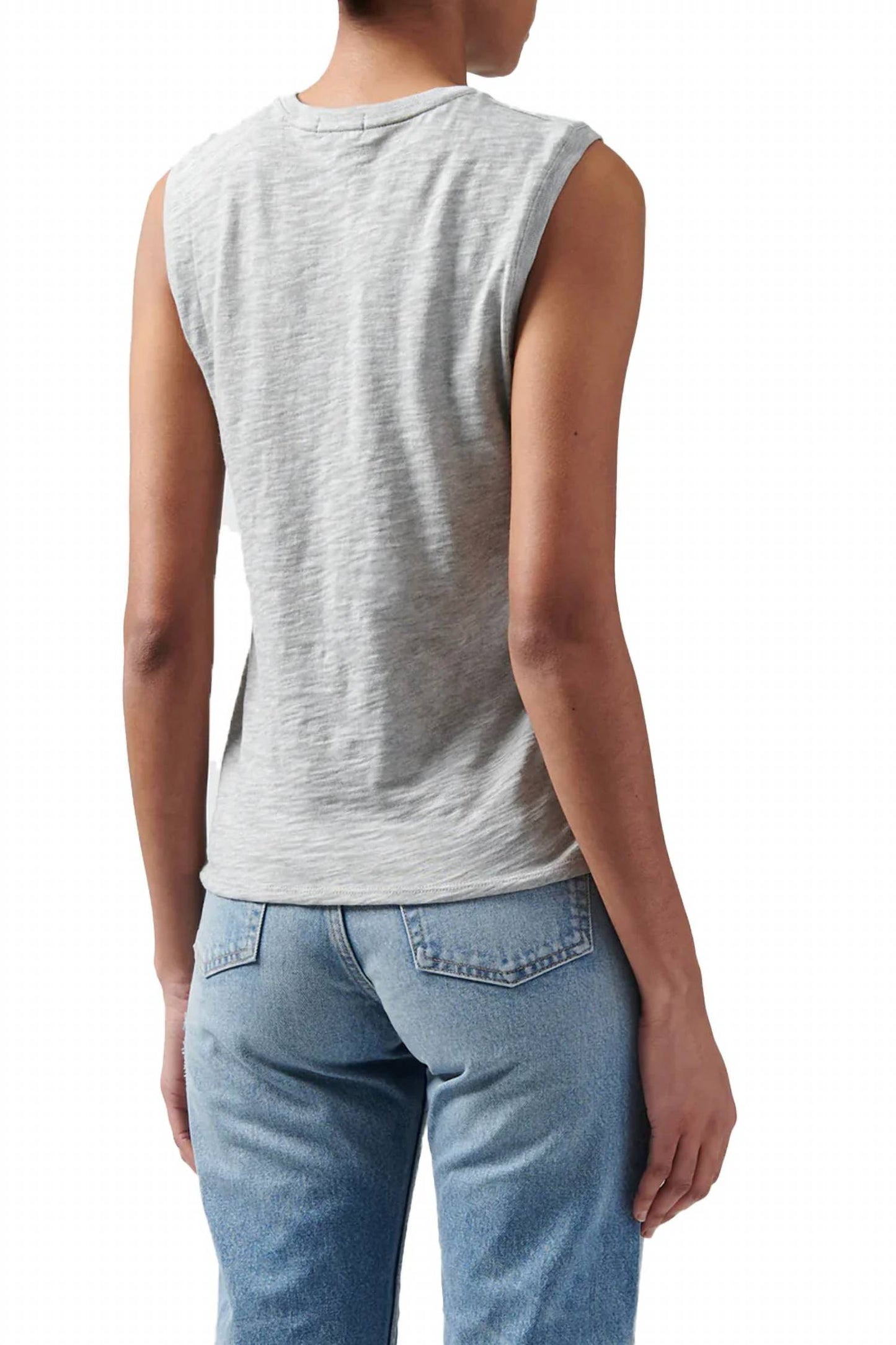Atm - Slub Jersey Sleeveless Schoolboy Tee