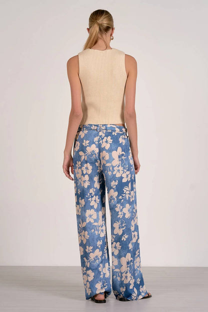 Elan - Waist Tie Flowy Pant