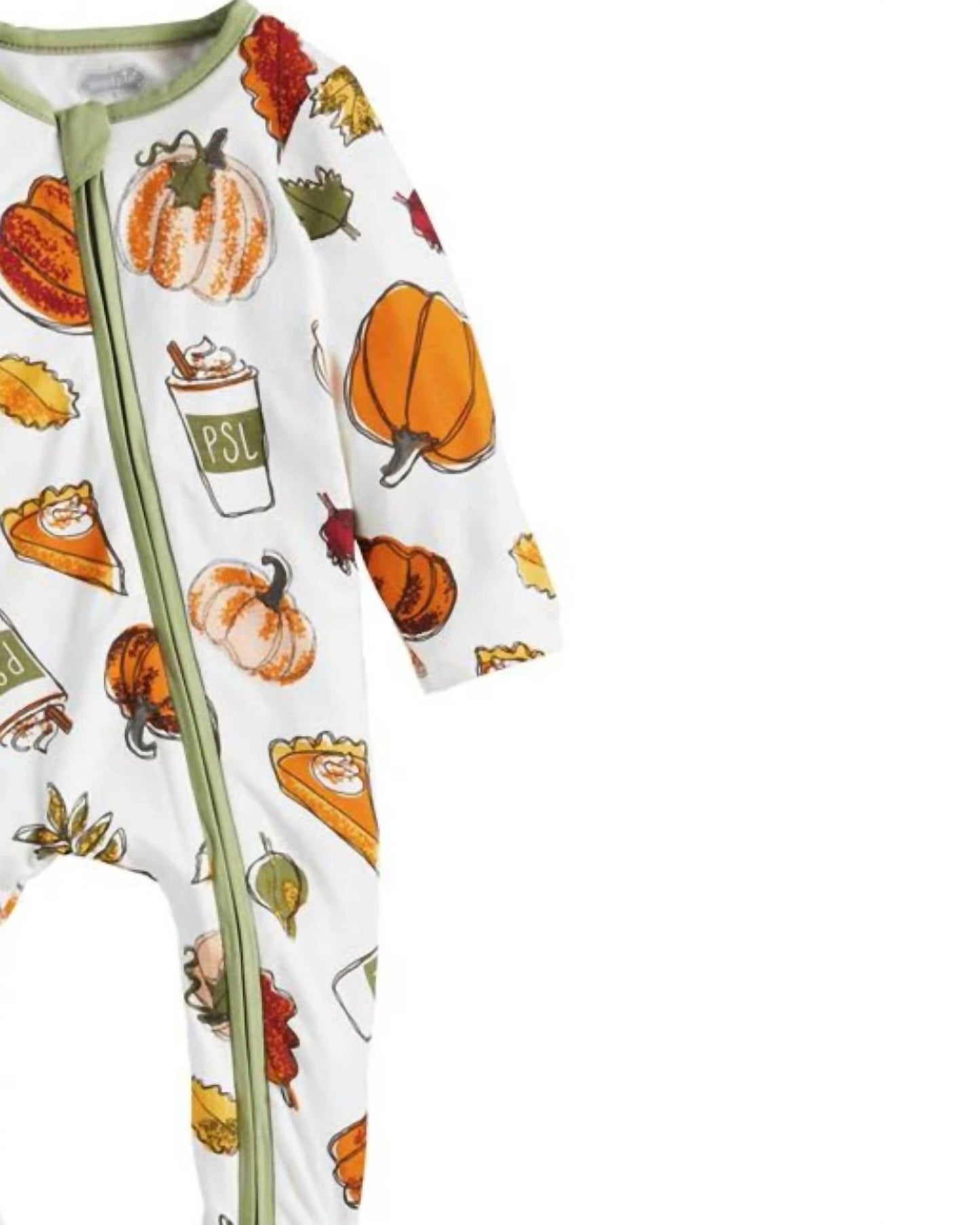 Mudpie - Baby Pumpkin Spice Sleeper Onesie