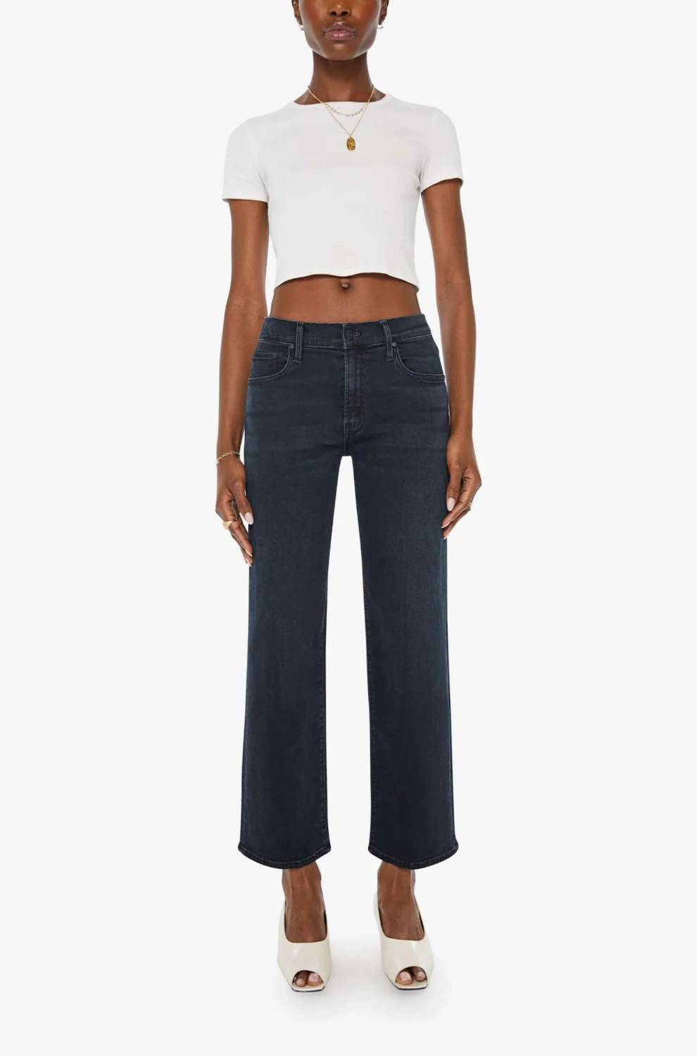 Mother - The Mid Rise Rambler Zip Ankle Jeans