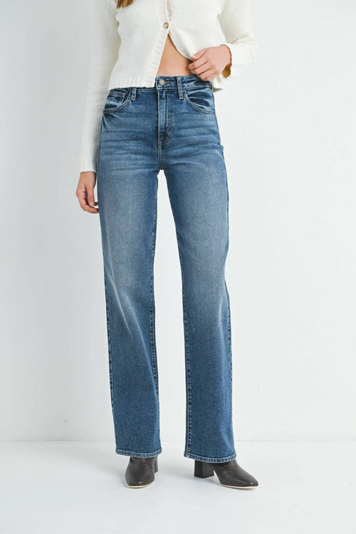 Just Black Denim - Longer Length Straight Jean