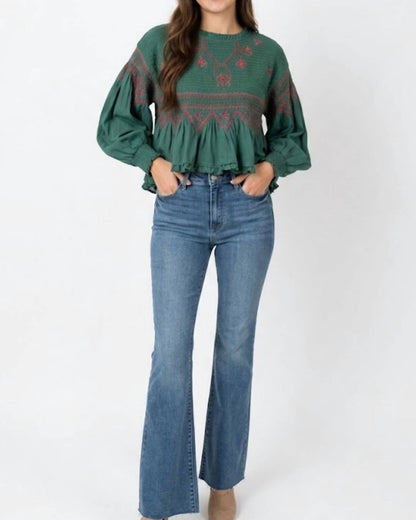 Just Black Denim - High Rise Scissor Cut Flare Jeans