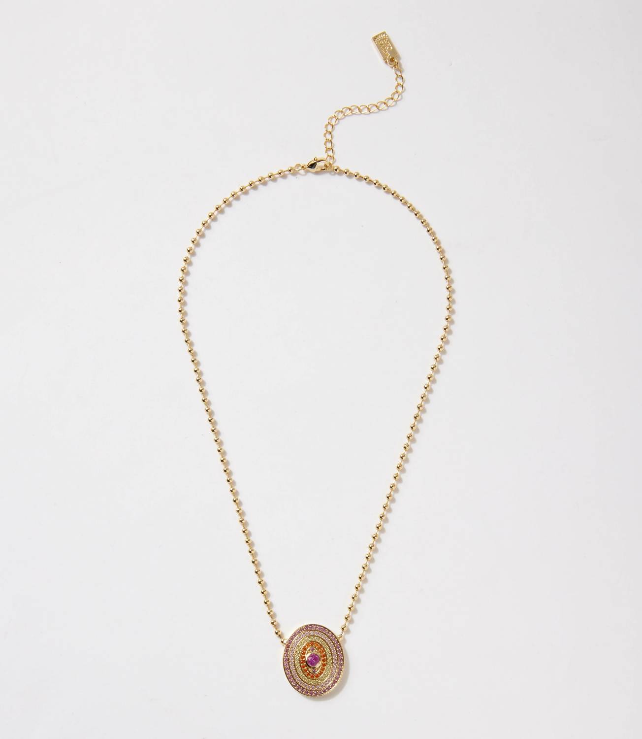 Native Gem - Women's Gemstone Disc Necklace