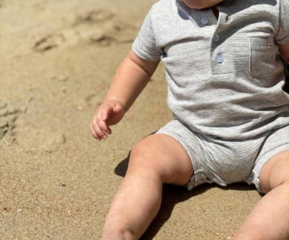 Me & Henry - Boy's Camborne Henley Romper