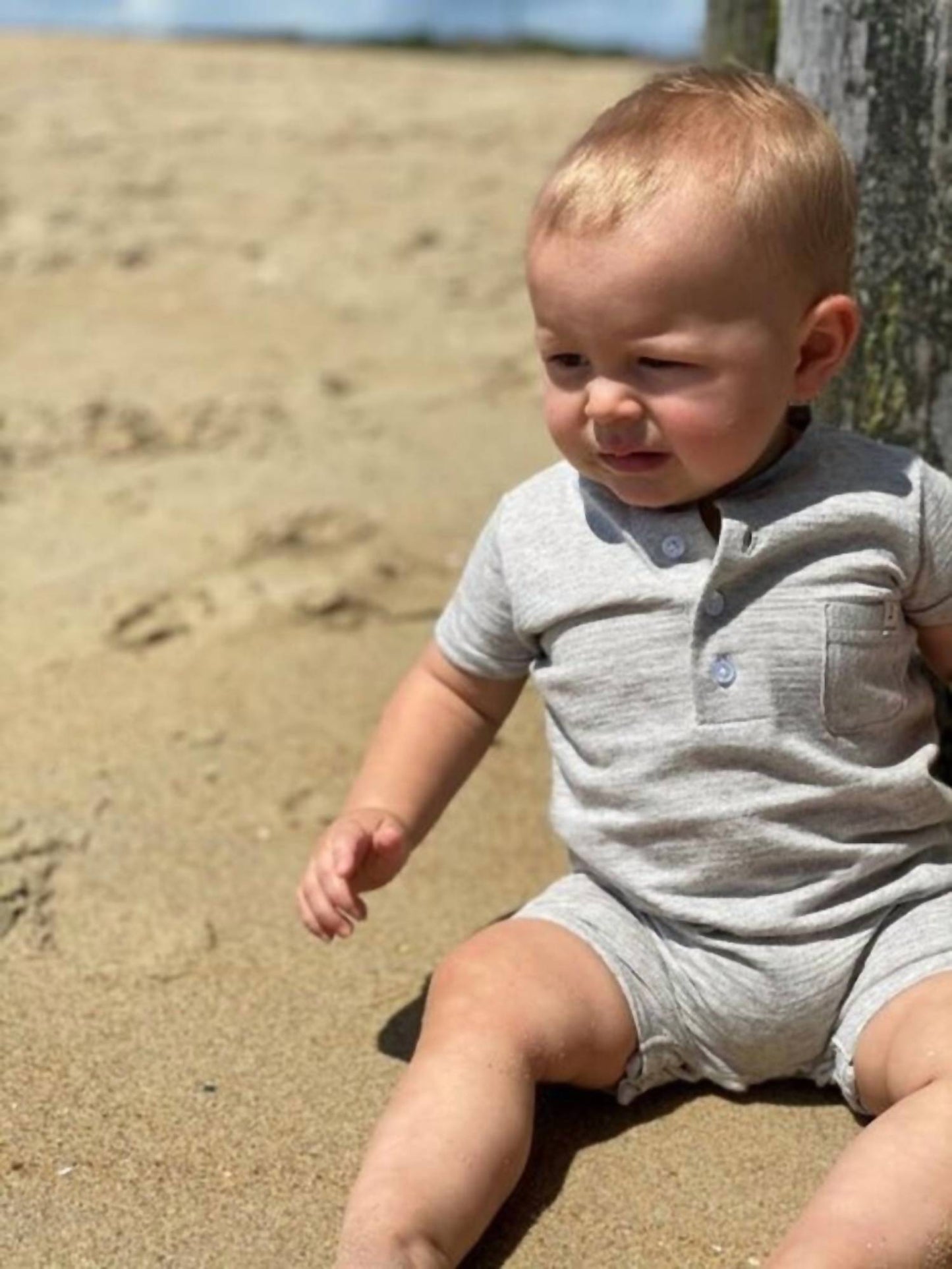 Me & Henry - Boy's Camborne Henley Romper