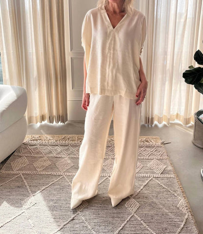 House Of Dagmar - Rouched V-neck Top