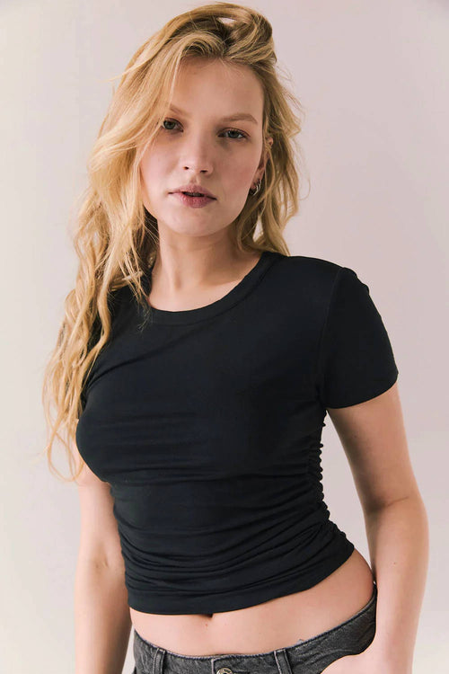 Chaser - Louise Tee With Ruched Sides