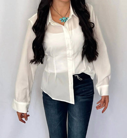 Lucky & Blessed - Long Sleeve Western Button-down Shirt
