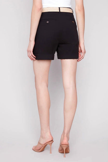 Charlie B - Cuff Shorts W/belt