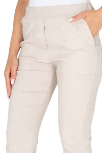 M Made In Italy - Woven Straight Leg Trousers