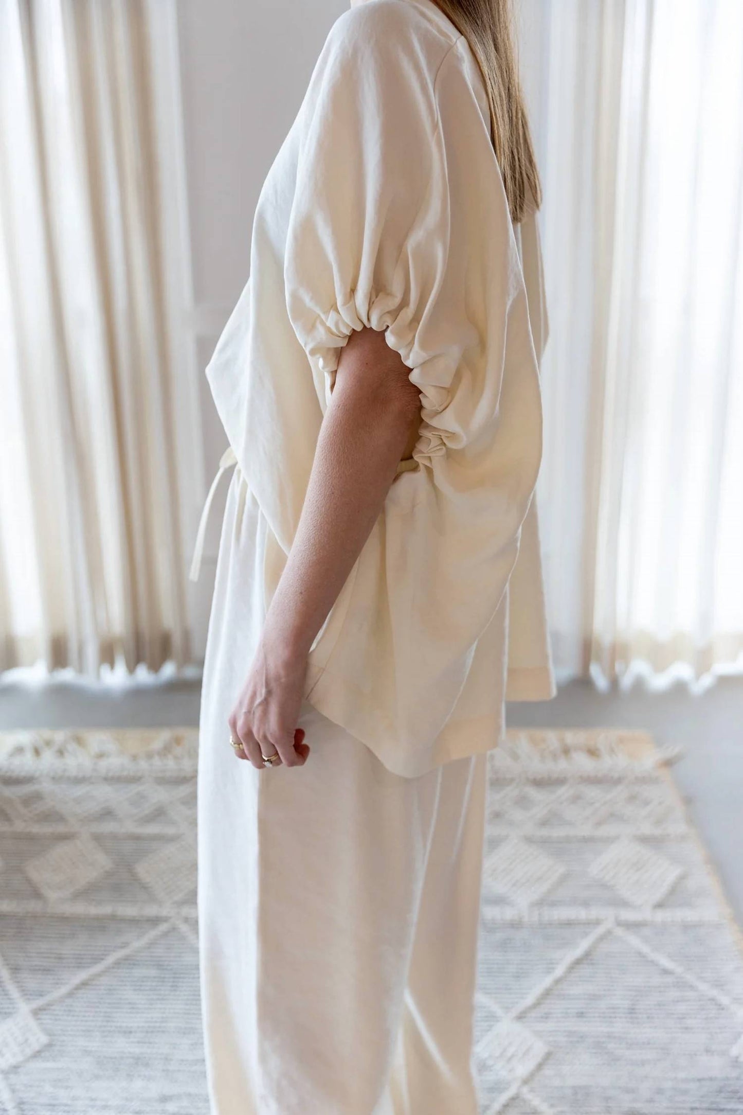 House Of Dagmar - Rouched V-neck Top