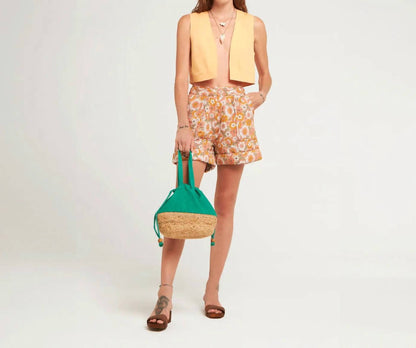 Antik Batik - Blossom Cotton Voile Quilted Shorts