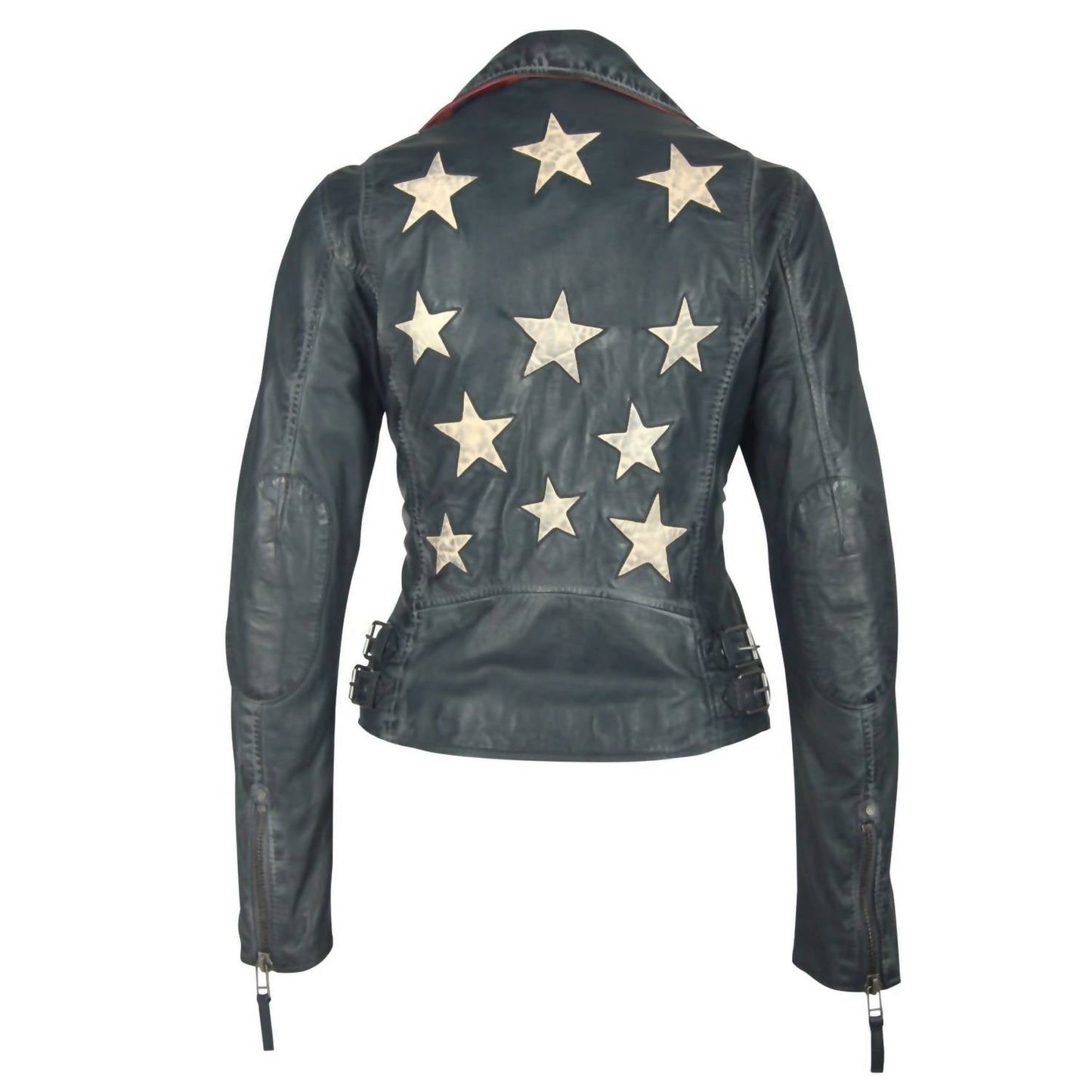 Mauritius - Christy Star Detail Leather Jacket