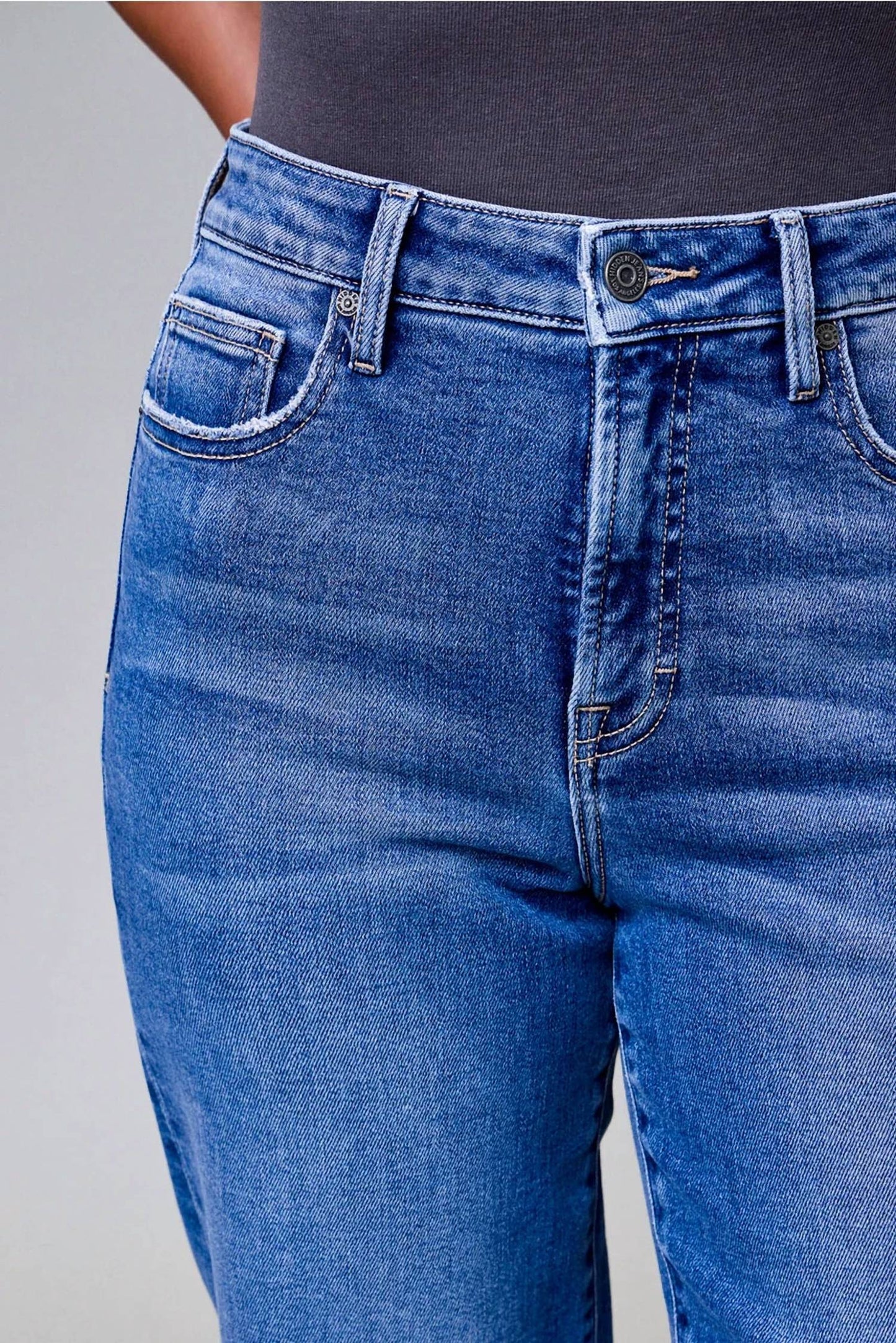 Hidden - Ella High Rise Classic Straight Jeans