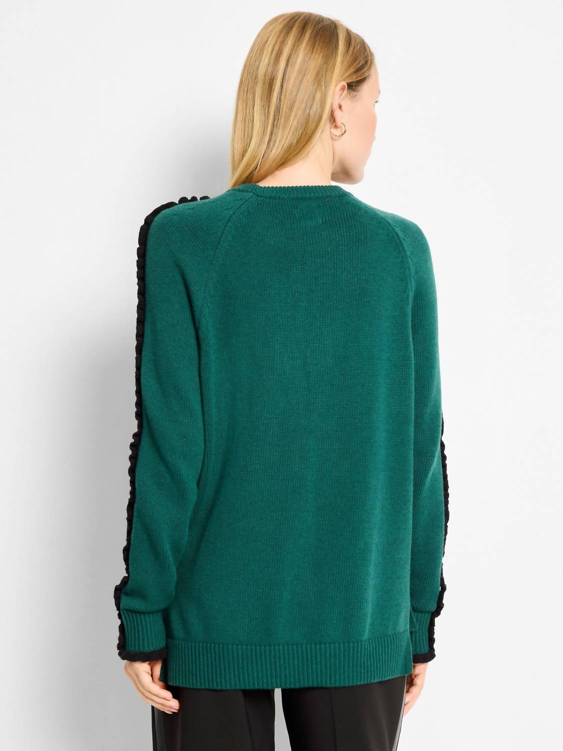 Nic + Zoe - Ruffled Down Sweater