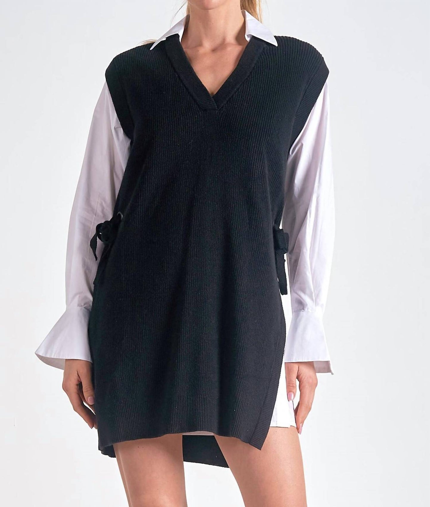 Elan - Sweater Shirt Dress