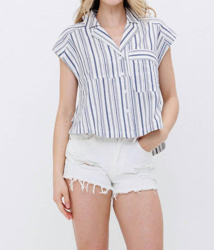 Blue B - Stripe Western Button-up Shirt