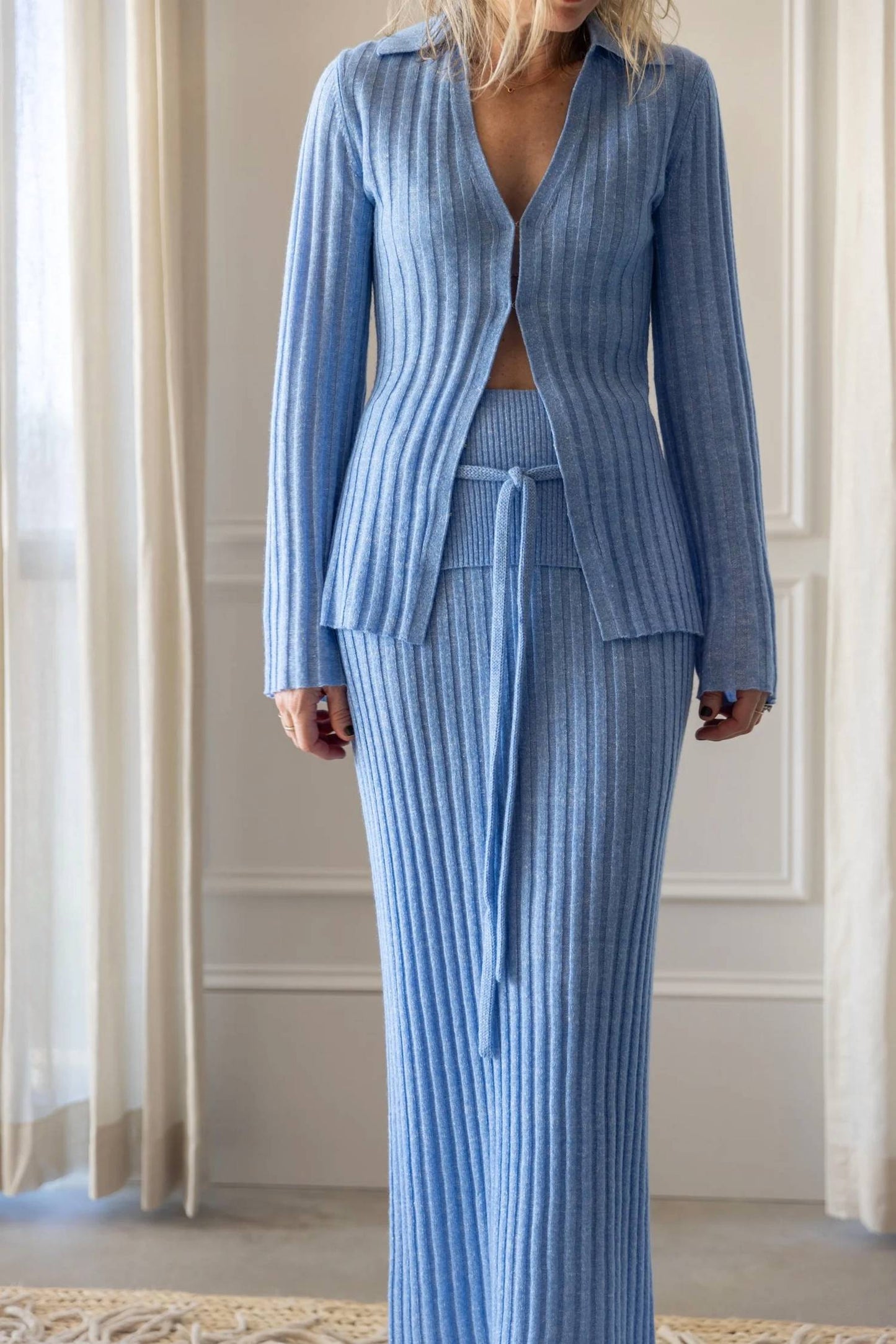 Guest In Residence - Breezy Ribbed Cardigan
