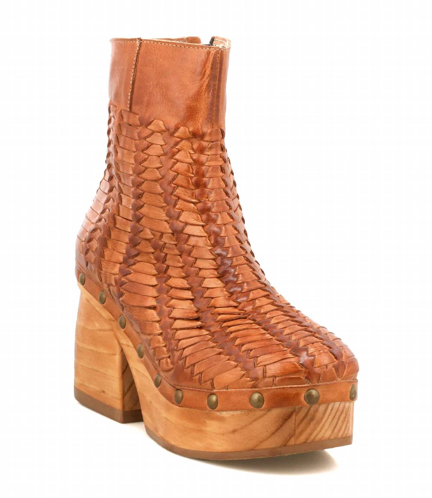 Bedstu - Women's Ellasphin Leather Chunky Platform Heel Boot
