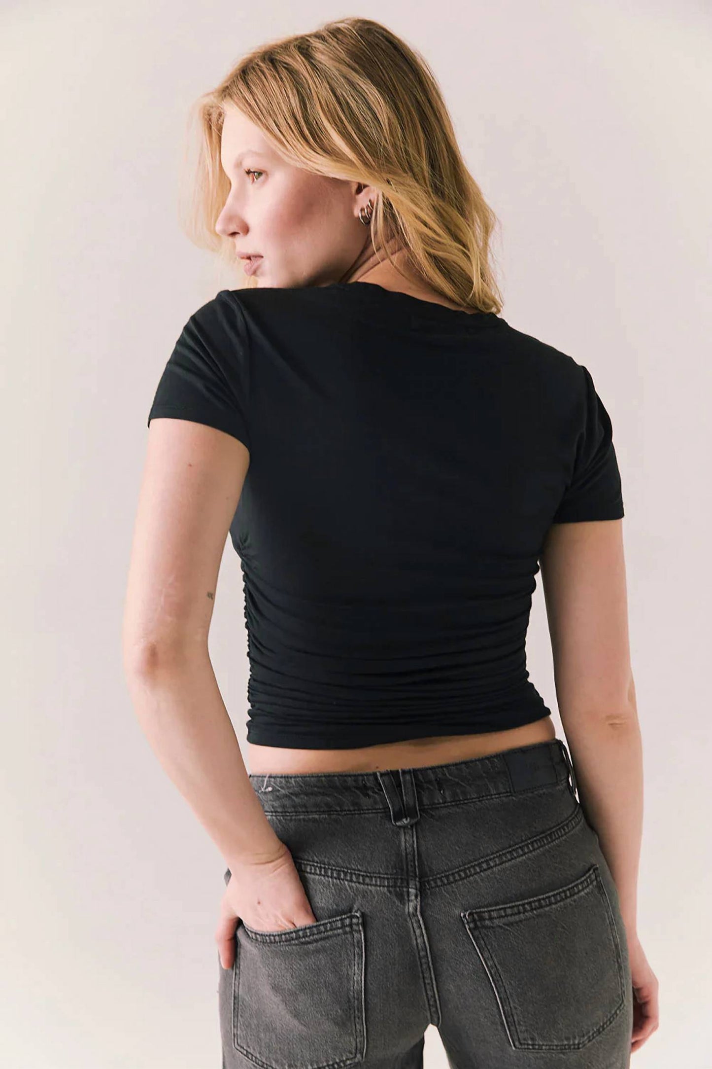 Chaser - Louise Tee With Ruched Sides