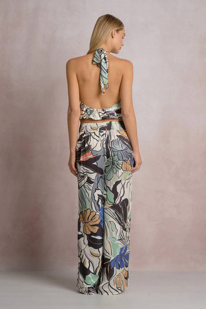 Elan - Sierra Smocked Back Flowy Pant