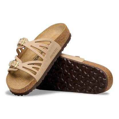 Birkenstock - Women's Granada Nubuck Slide Sandals