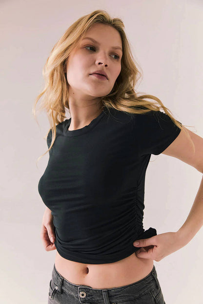 Chaser - Louise Tee With Ruched Sides