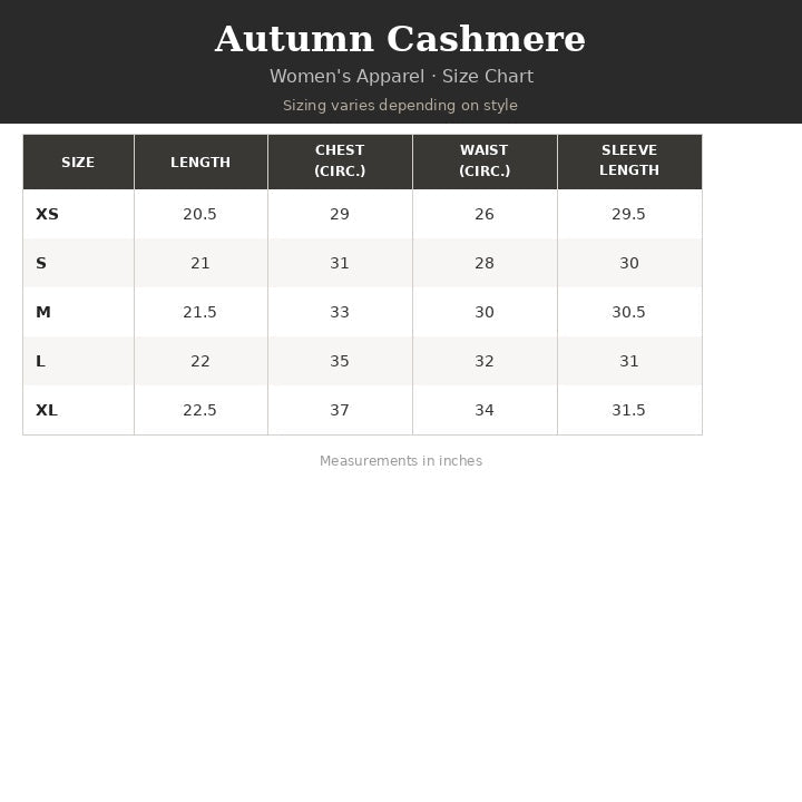 Autumn Cashmere - Flared Thermal Crew Sweater