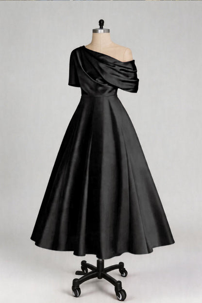 A Line One shoulder Half Sleeve Ankle Length Mother Dresses CM0366