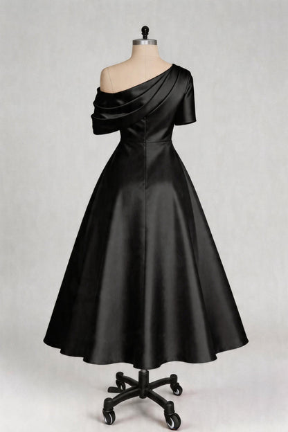 A Line One shoulder Half Sleeve Ankle Length Mother Dresses CM0366