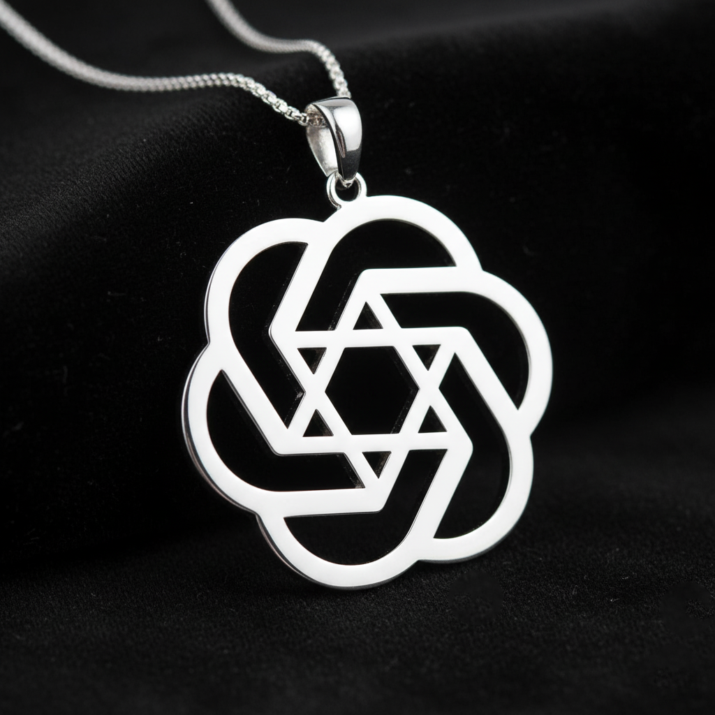 ChatGPT Star of David Necklace Pendant